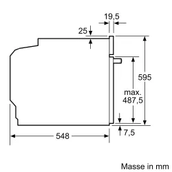Bosch Serie | 6 Einbau-Backofen 60 x 60 cm Schwarz HBA578BB0
