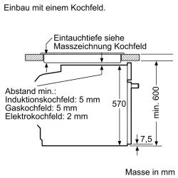 Bosch Serie | 6 Einbau-Backofen 60 x 60 cm Schwarz HBA578BB0