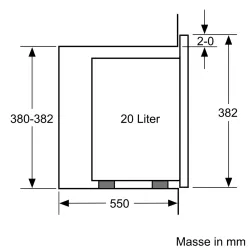 Bosch -Serie | 4 Einbau-Mikrowelle 60 x 38 cm Edelstahl