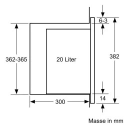 Bosch -Serie | 4 Einbau-Mikrowelle 60 x 38 cm Edelstahl