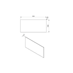 Bora 40.002.411 Glasfront MSF290 290mm zu Multischublade MS290