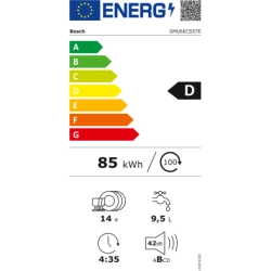 Bosch SMU6ECS57E Serie | 6 Unterbau-Geschirrspüler 60 cm
