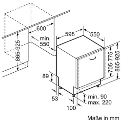 Bosch SBV4HAX48E Serie | 4 Vollintegrierter Geschirrspüler 60