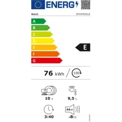 Bosch -SPV4HMX61E Serie | 4 Vollintegrierter Geschirrspüler 45