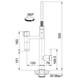 Franke Funktions Armaturen 120.0621.230 -