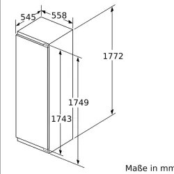 Bosch -KIF82SDE0 Serie | 8 Einbau-Kühlschrank mit Gefrierfach