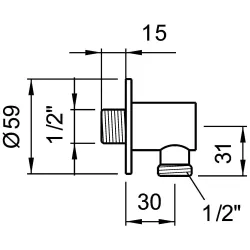 Laufen -Shower accessories HF105156100000-