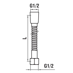 Laufen-Flexible hose HF105655100000-
