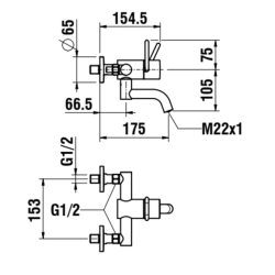 Laufen-Twin HF985480100001-