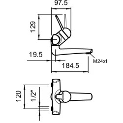 Laufen -Milor HF503433100030-