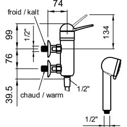 Laufen -Milor HF503453100000-