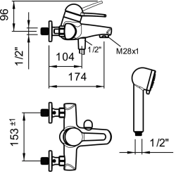 Laufen-Milor HF503460100000-