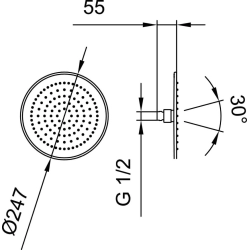 Laufen -Rainshower HF504724100000-