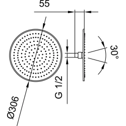 Laufen -Rainshower HF504725100000-