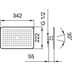 Laufen -Rainshower HF504727100000-