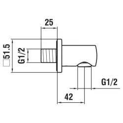 Laufen -Shower accessories HF504771100000-