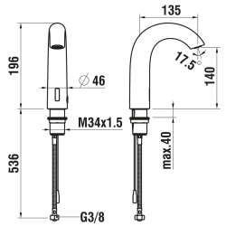 Laufen-Curvetronic HF707154100000-
