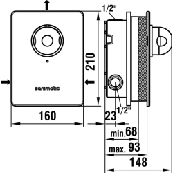 Laufen -Inwalltouch HF770006441000-