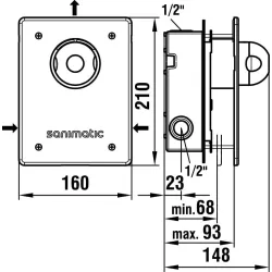 Laufen-Inwalltouch HF770008100000-