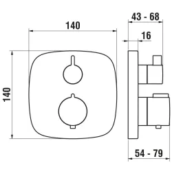 Laufen -Therm HF905374100000-