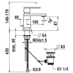 Laufen -The New Classic HF900501100000-