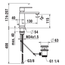 Laufen -The New Classic HF900503100000-