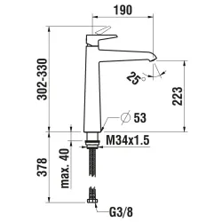 Laufen-Pure HF901714100000-