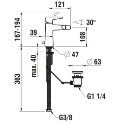 Laufen-Pure HF901710100000-