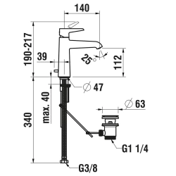 Laufen -Pure HF901703100000-
