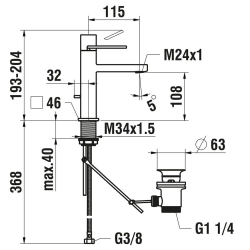 Laufen -Quadriga HF901101441000-