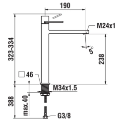 Laufen -Quadriga HF901114100000-
