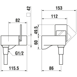 Laufen-Quadriga HF901155441040-