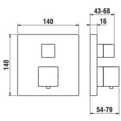 Laufen -Quadriga HF901176100000-