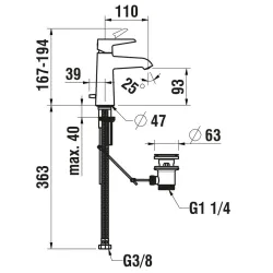 Laufen -Pure HF901701100000-