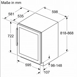 Siemens-KU21WAHG0 iQ500 Weinkühlschrank mit Glastür 82 x 60 cm-