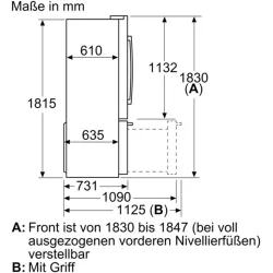 Bosch-KFF96PIEP Series 8 Smart French Door Fridge-