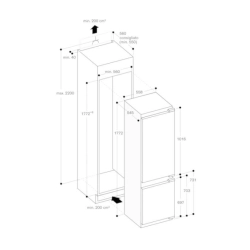 Gaggenau-Vario Einbau-Kühl-Gefrier-Kombination mit