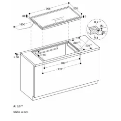 Gaggenau-CX 492 111 Induktionskochfeld Serie 400 90 cm-