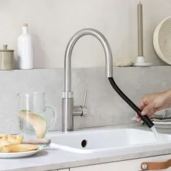 Quooker -Flex Round Edelstahl-Quooker Variante: pro3, combi