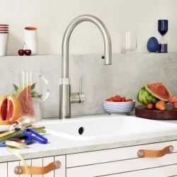 Quooker -Flex Round Edelstahl-Quooker Variante: pro3, combi