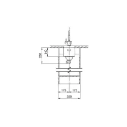 Suter Becken-10.104.549 Accento A 18U Unterbau-Becken--