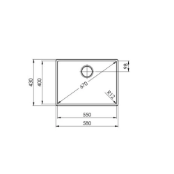 Suter Becken-Accento A 55U Unterbau-Becken: Ventil - Tipo-Suter