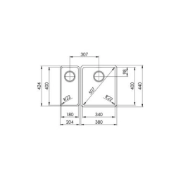 Suter Becken-Daneo DAN 18U + DAN 34U Unterbau-Becken: Ventil -