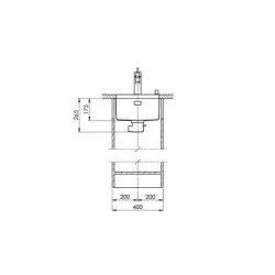 Suter Becken-Daneo DAN 34U Unterbau-Becken: Ventil - Raumspar