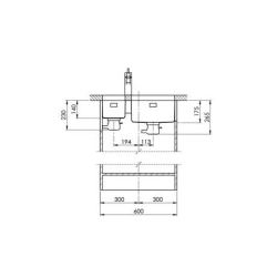 Suter Becken-Daneo DAN 18U + DAN 34U Unterbau-Becken: Ventil -
