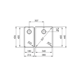 Suter Becken-Daneo DAN 18U + DAN 34U Unterbau-Becken: Ventil -