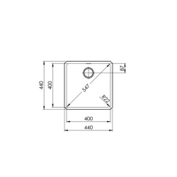 Suter Becken-Daneo DAN 40U Unterbau-Becken: Ventil - Raumspar
