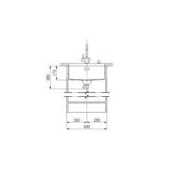 Suter Becken-Daneo DAN 45U Unterbau-Becken: Ventil - Tipo-Suter