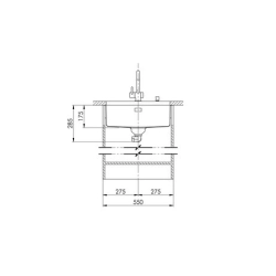 Suter Becken-Daneo DAN 50U Unterbau-Becken: Ventil - Tipo-Suter