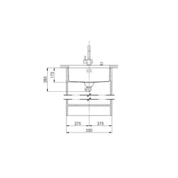 Suter Becken-Daneo DAN 50U Unterbau-Becken: Ventil - Tipo-Suter